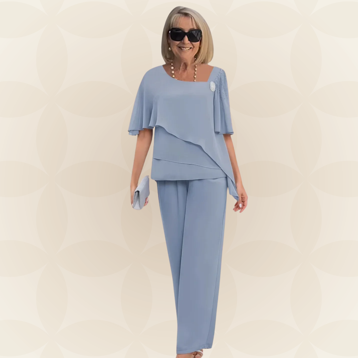 M&H | Elegant Top & Skirt Set