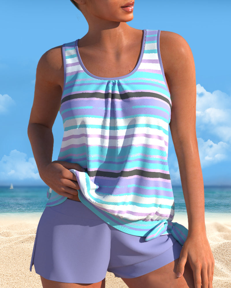 Imani | Striped Tankini