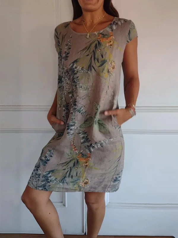 Maya | Cotton-Linen Blend Dress