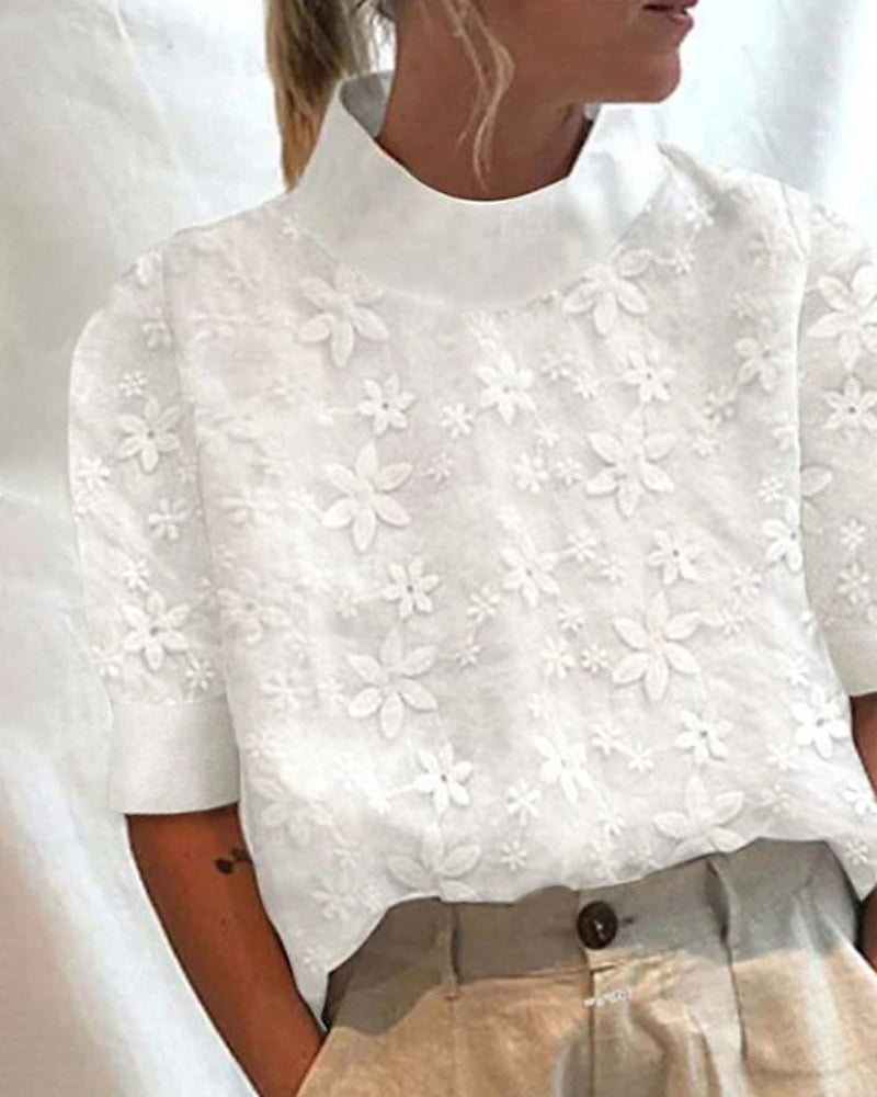 Rachel | High-Collar Blouse