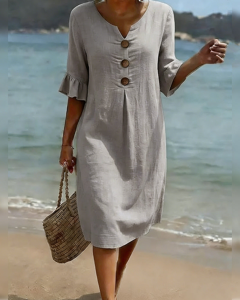 Lucía | Elegant Linen Dress