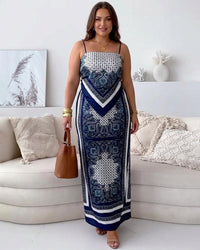 Helen | Vacation Ready Stylish Lace-Up Vest & Pants Two-Piece Set Dress