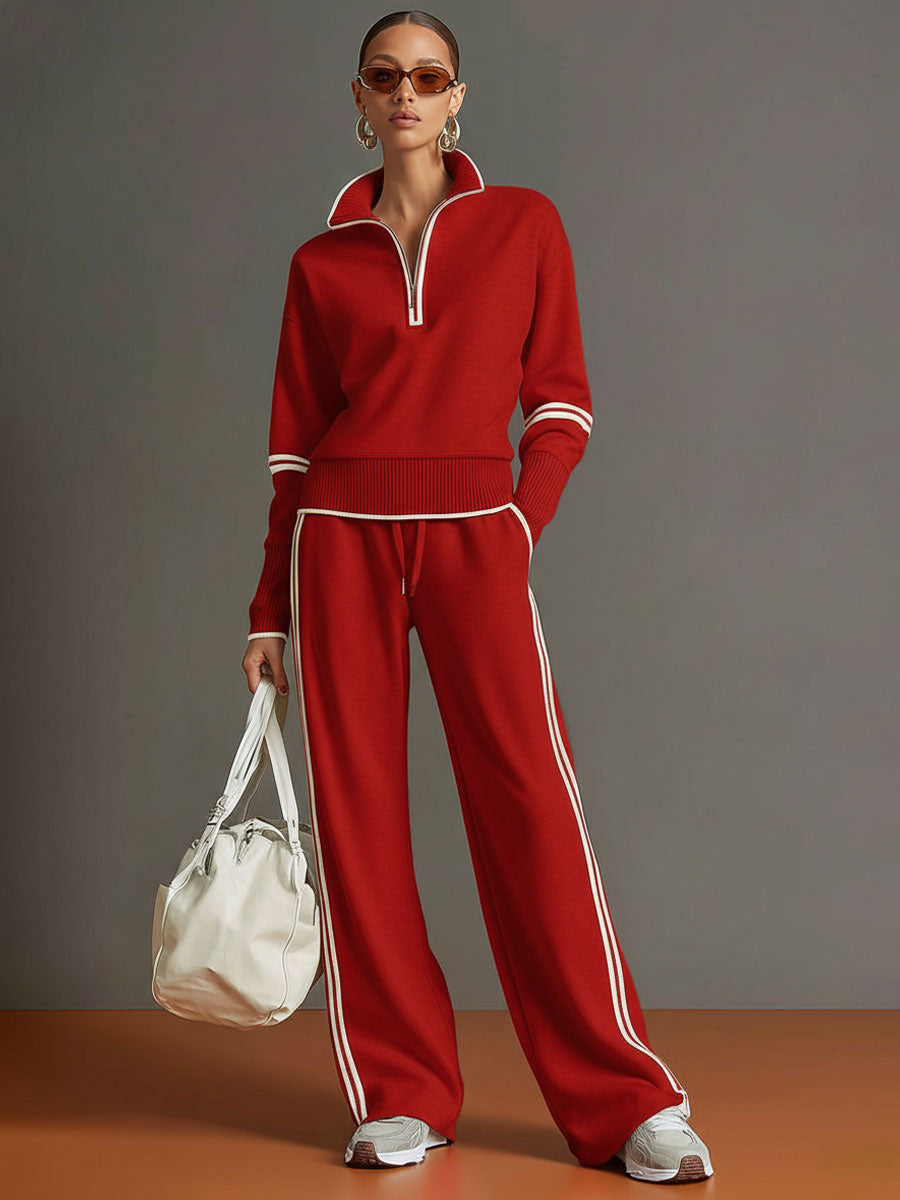 M&H | Two-Piece Set with Wide-Leg Pants