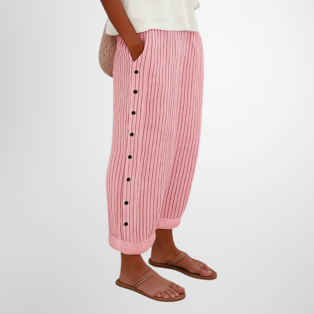 Nora | Elastic-Waist Wide-Leg Pants