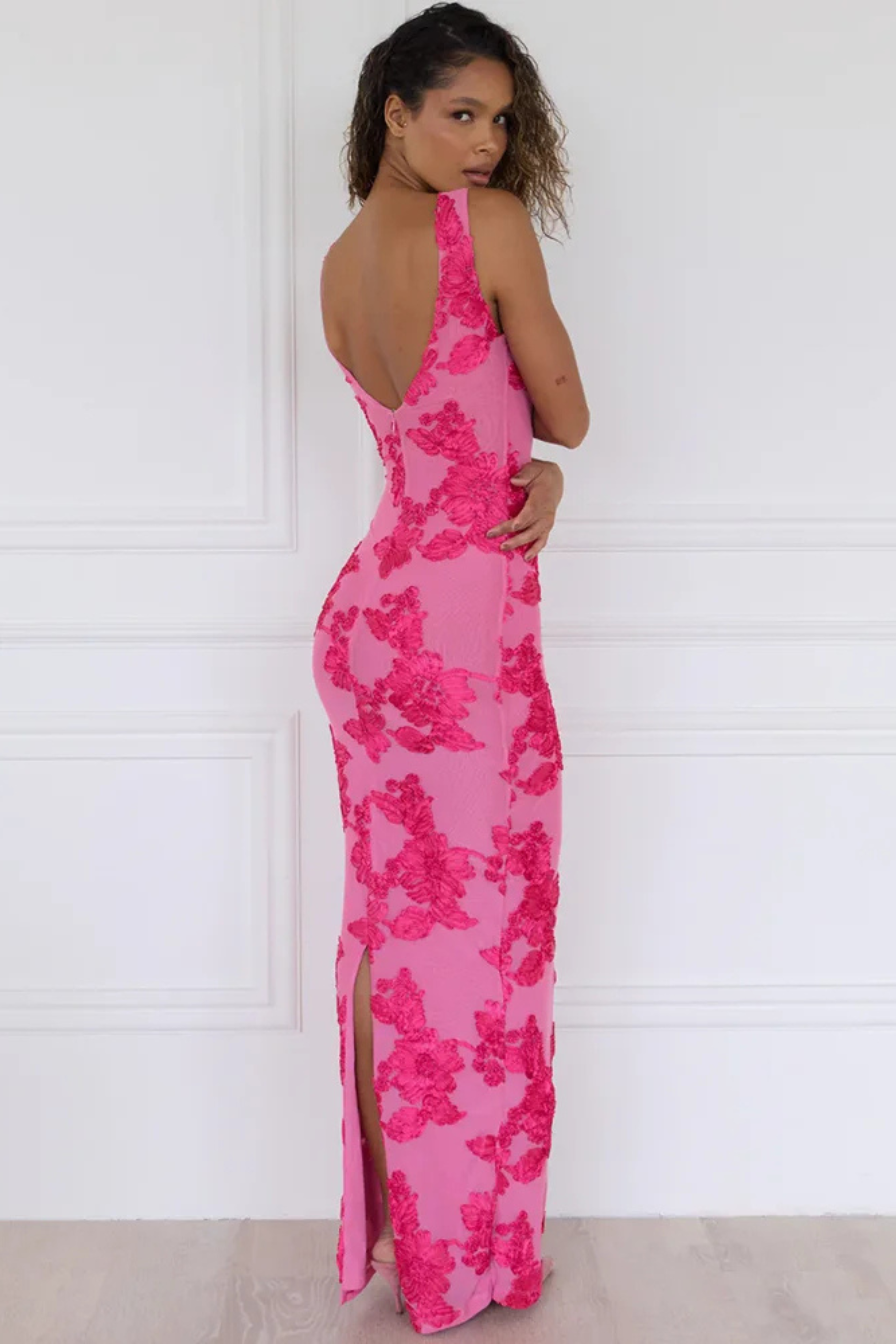 Imani | Tulle Maxi Dress with Applique