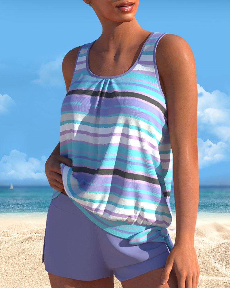 Imani | Striped Tankini