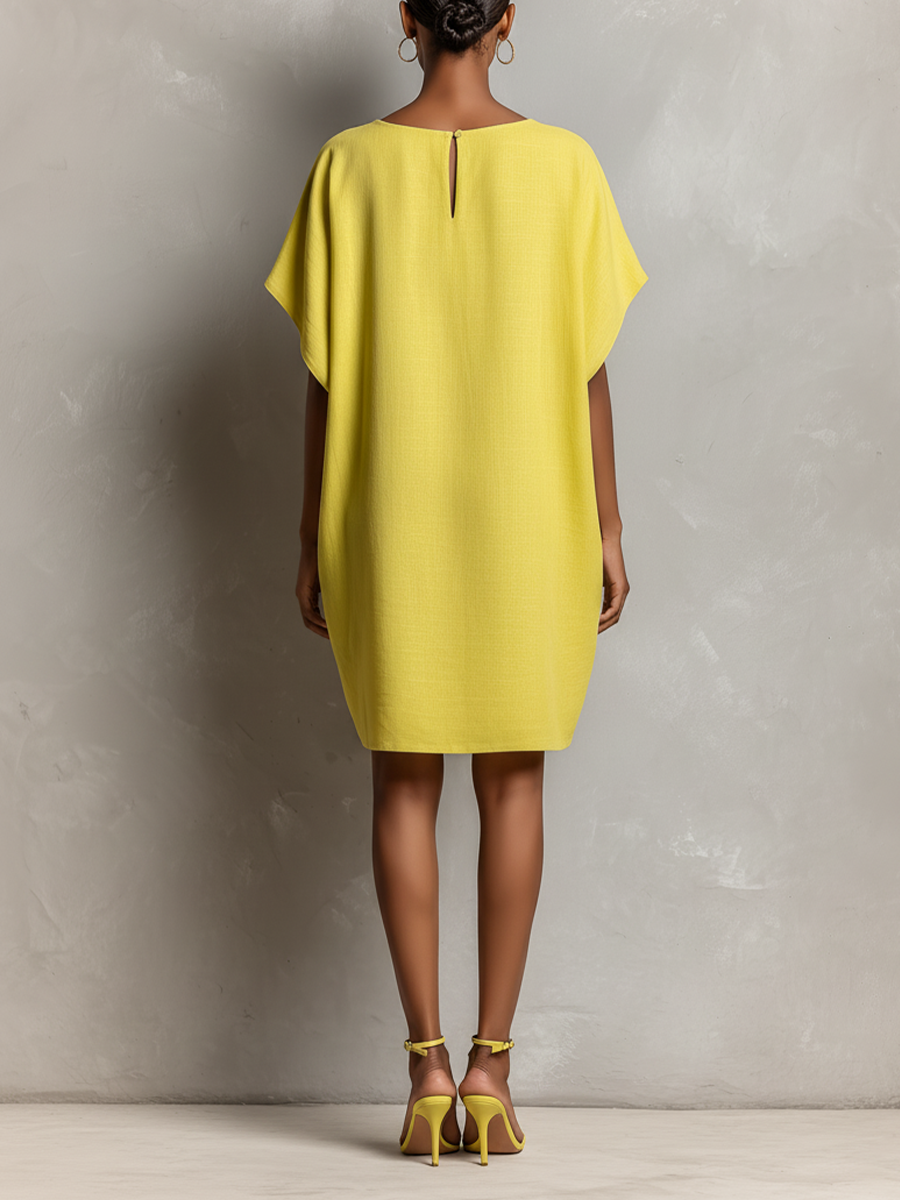 Jasmine | Linen-Blend Shift Dress