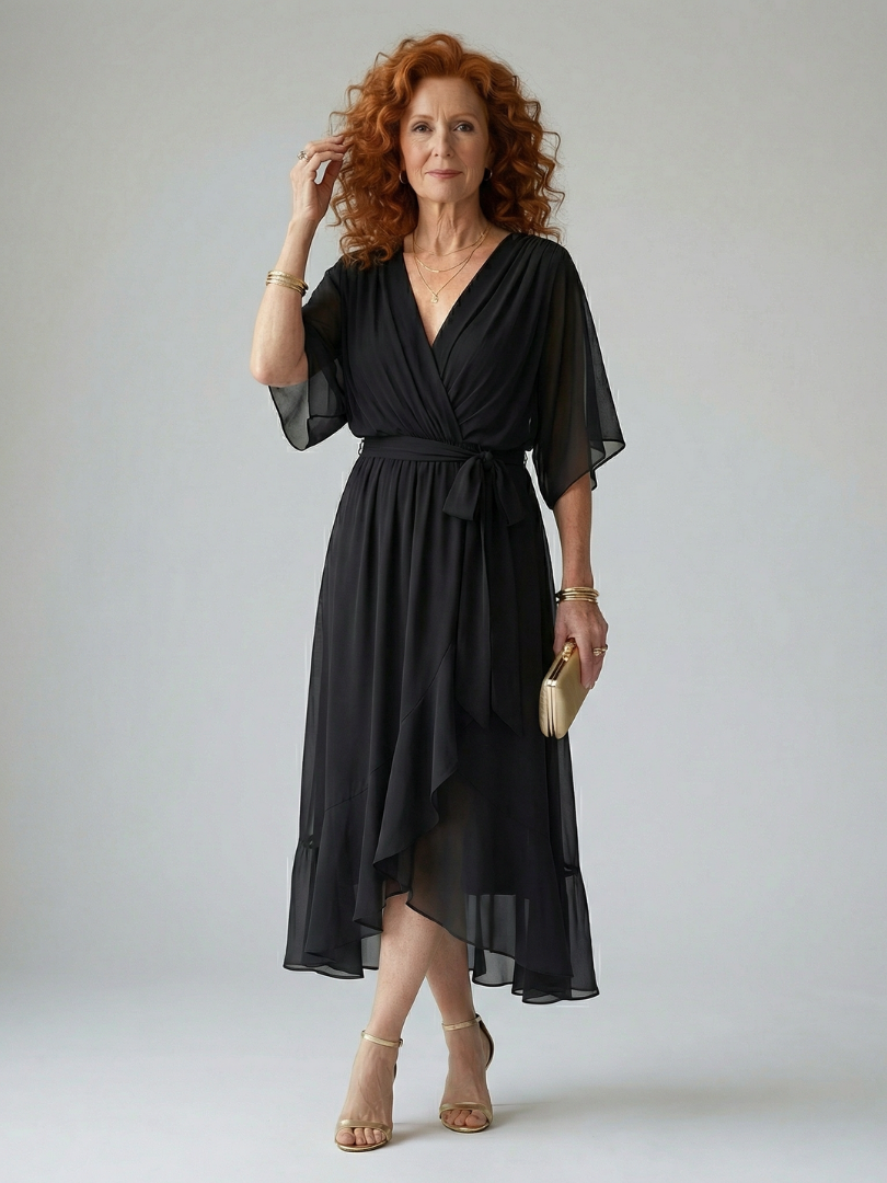Sienna | Tie-Waist Midi Dress