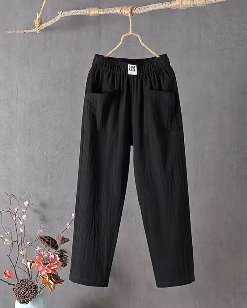Jasmine | Wide-Leg Polyester Pants