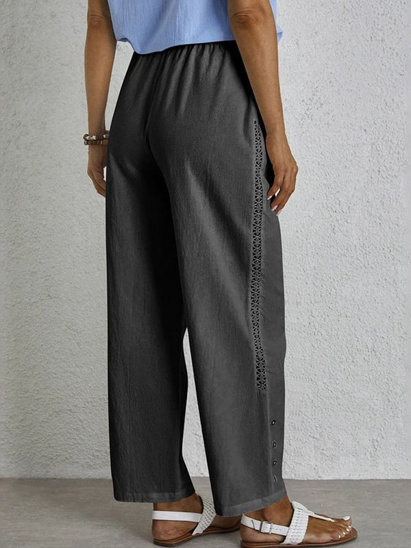 Amelia | Relaxed Button-Front Pants