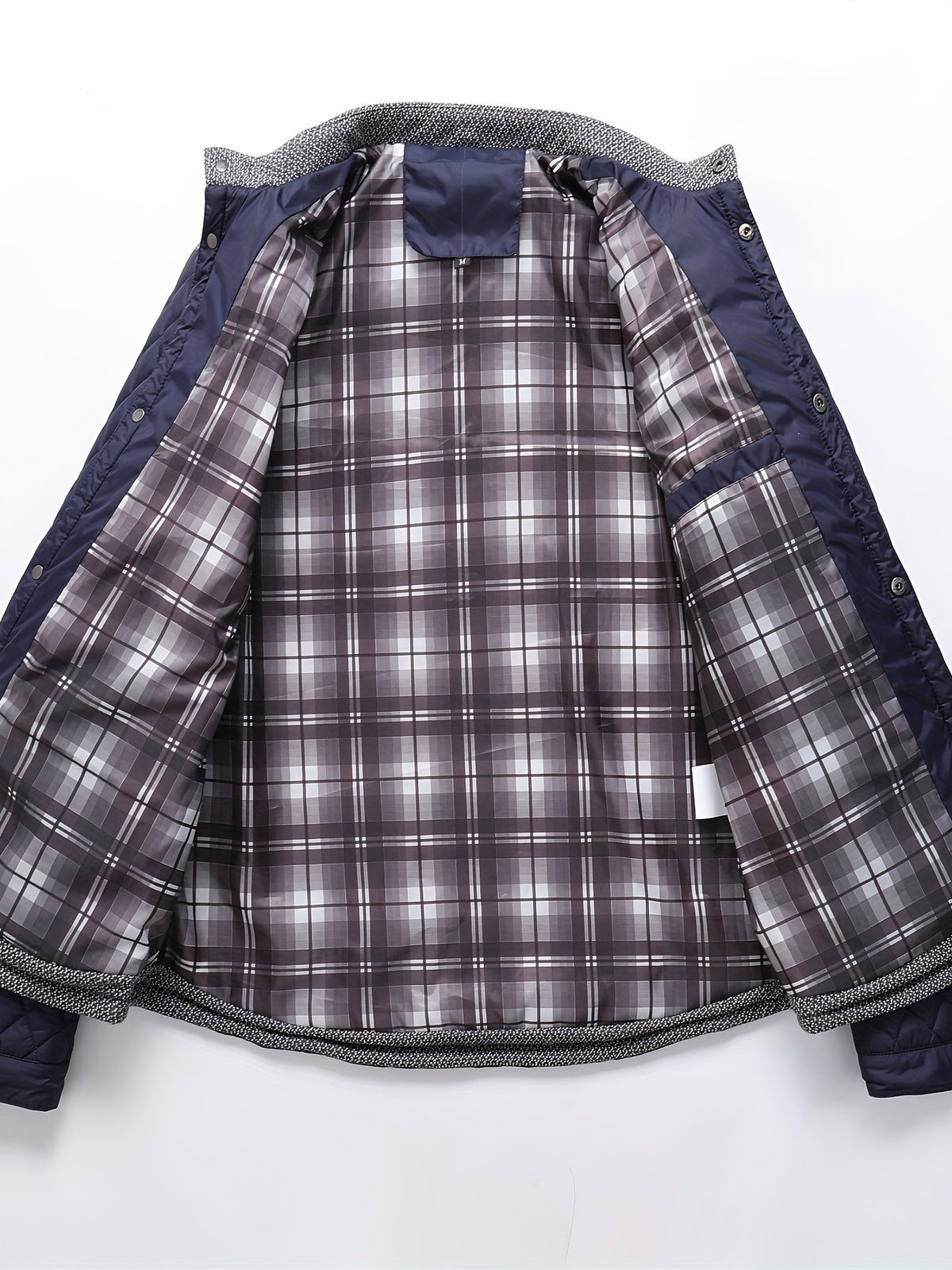 Nigel | Textured Quilted Stand-Collar Jacket