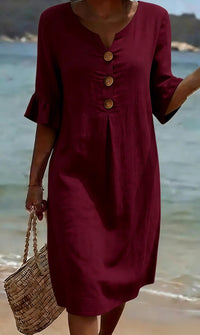 Casual women's dress with floral print