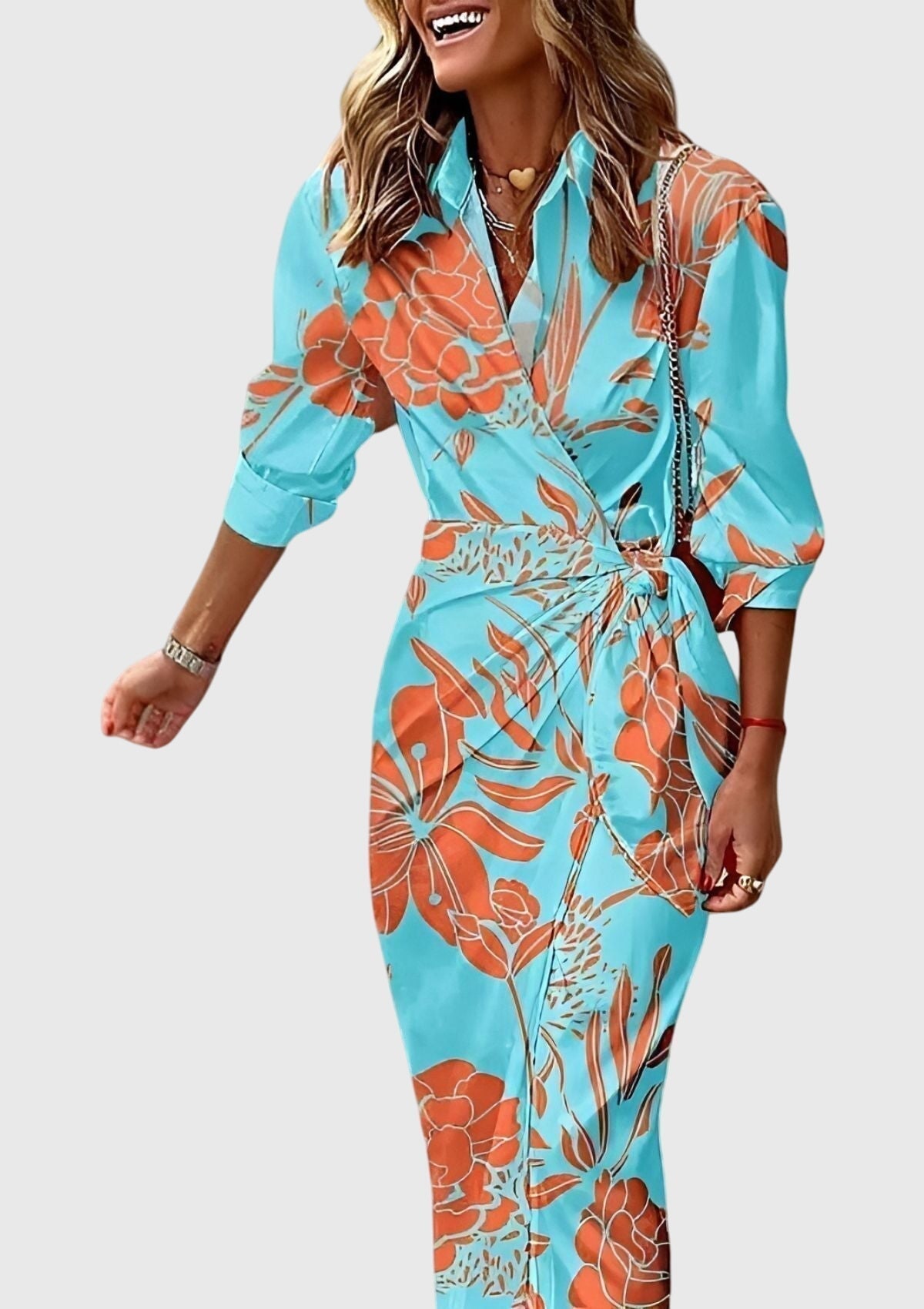 Harper | Printed Wrap Dress