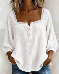 Lydia | Cotton-Linen Blouse