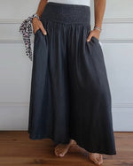 Jasper | Flowy Smocked Waist Pants