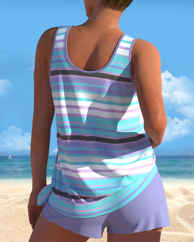 Imani | Striped Tankini