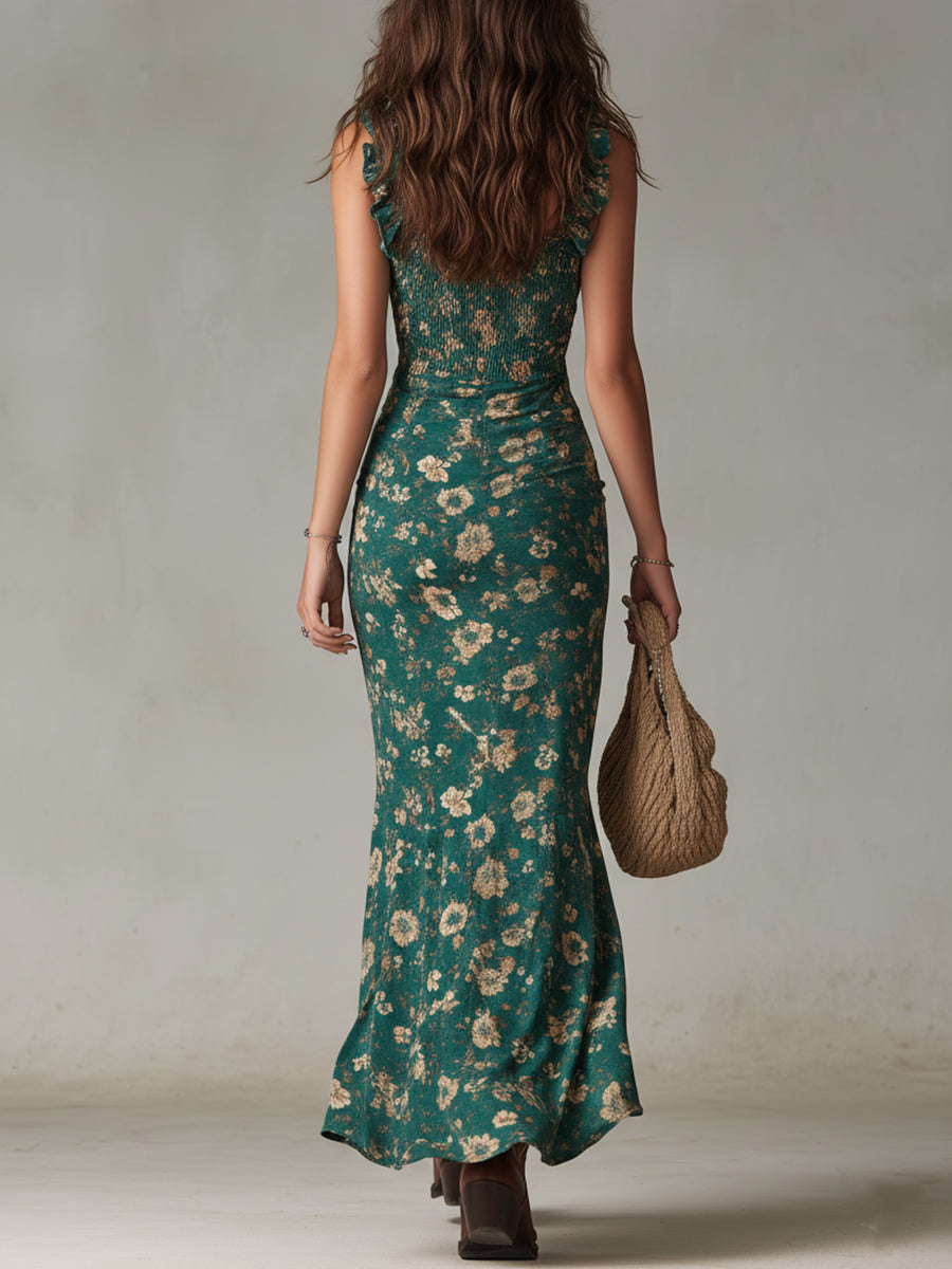 Imani | Retro Boho Maxi Dress