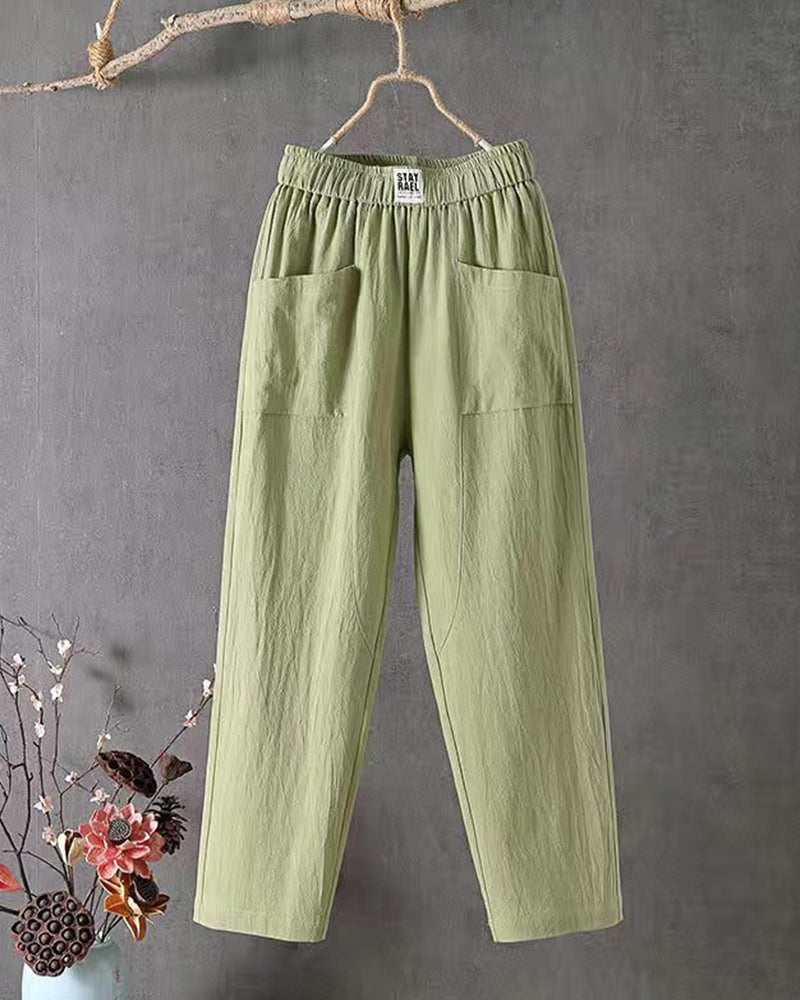 Jasmine | Wide-Leg Polyester Pants