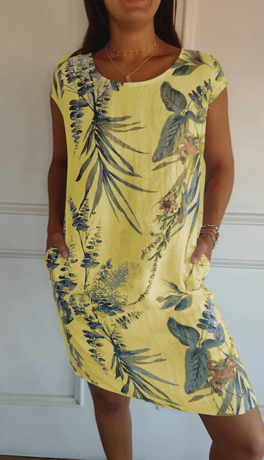 Maya | Cotton-Linen Blend Dress
