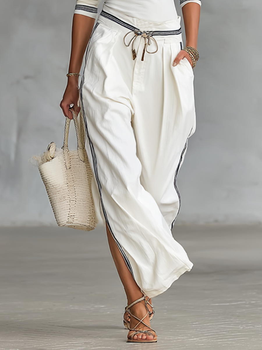 Maya | Two-Piece Set — Wide-Leg Pants