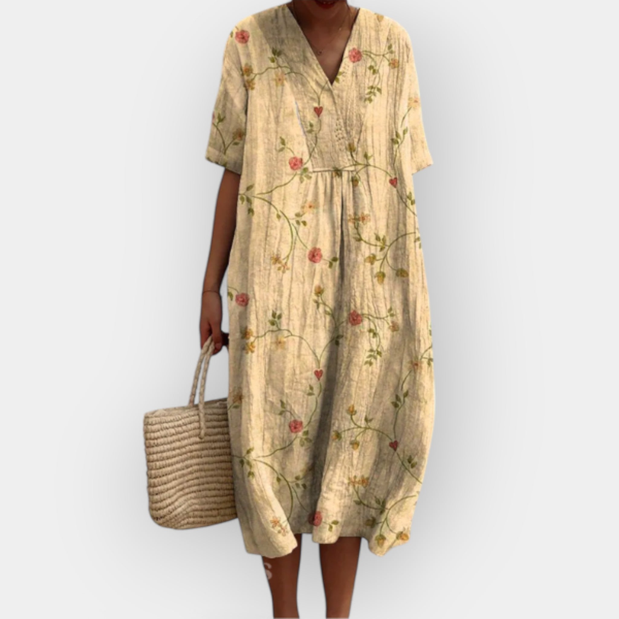 Monica | Floral Breathable Cotton Sundress
