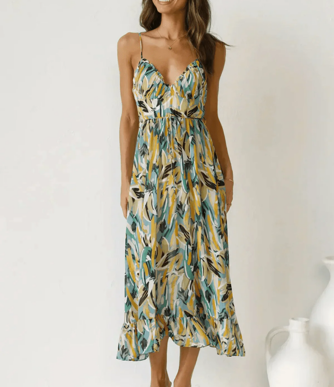 Jasmine | Shimmering Midi Dress