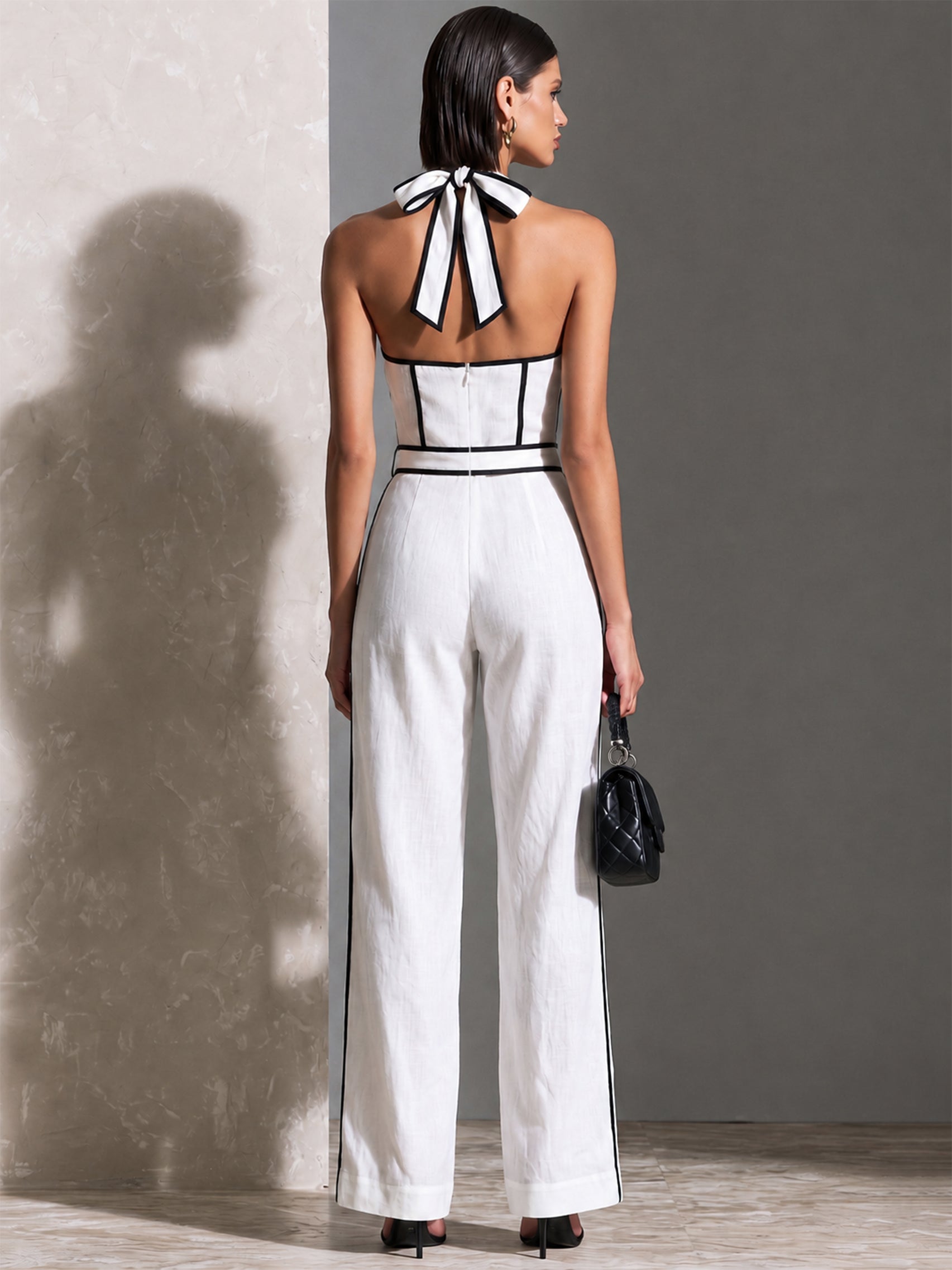 Imani | Halter Jumpsuit, Wide-Leg
