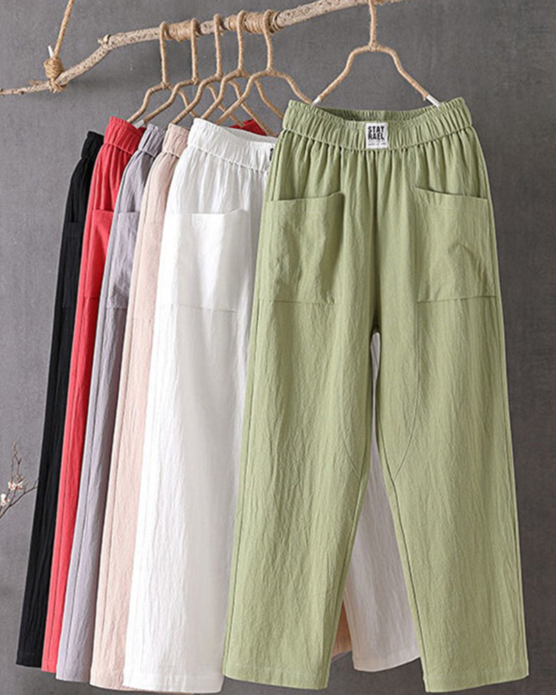 Jasmine | Wide-Leg Polyester Pants