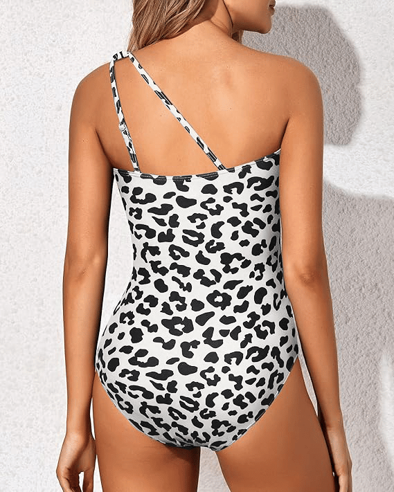 Maya | One-Shoulder Swimsuit with Pleated Waist