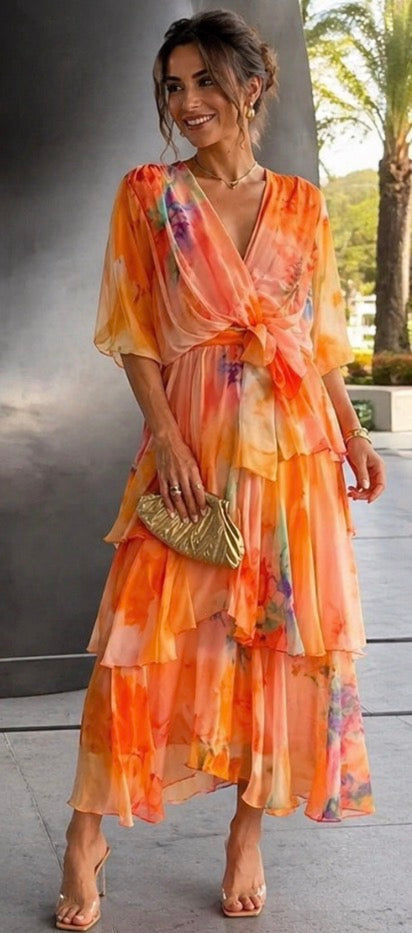 Naomi | Layered Floral Sundress