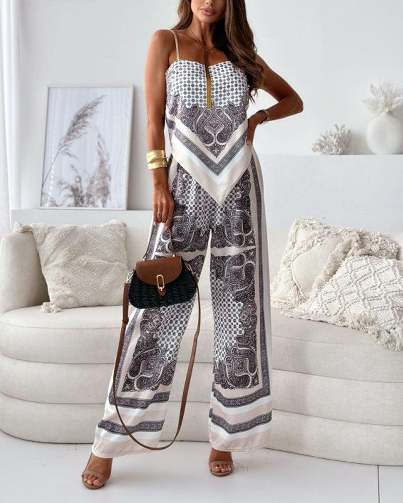 M&H | Vest & Pants Set with Lace-Up Detail