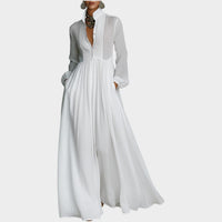 Madison | Button-Front Maxi Shirt Dress