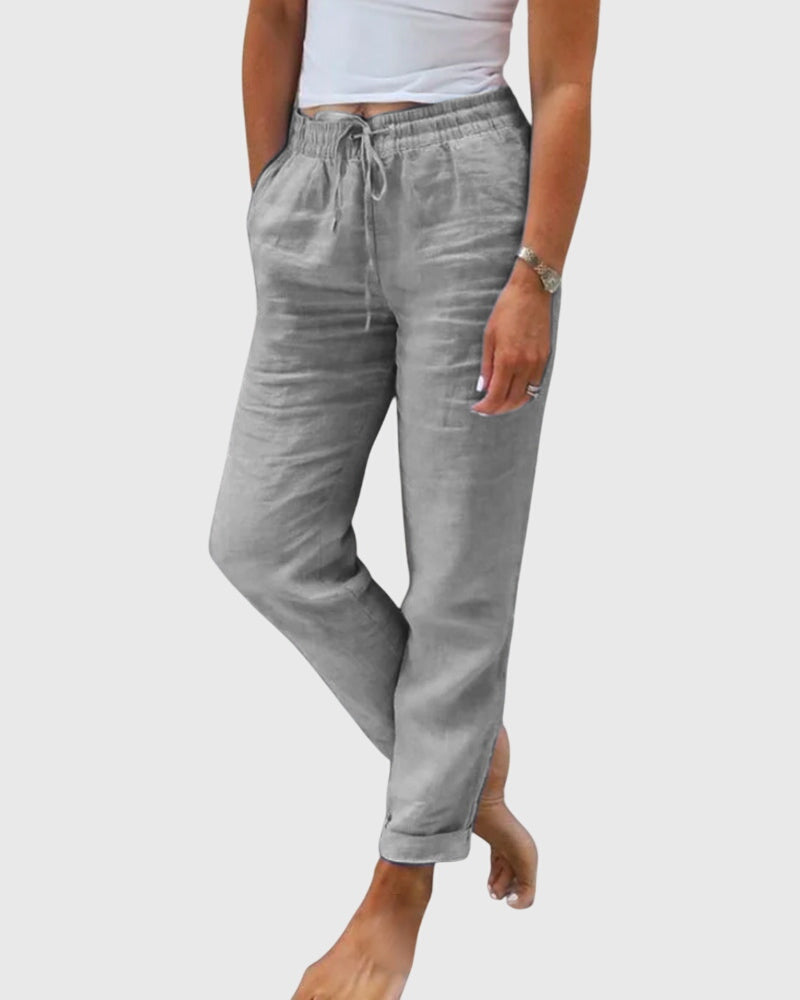Marina | Elastic-Waist Pants