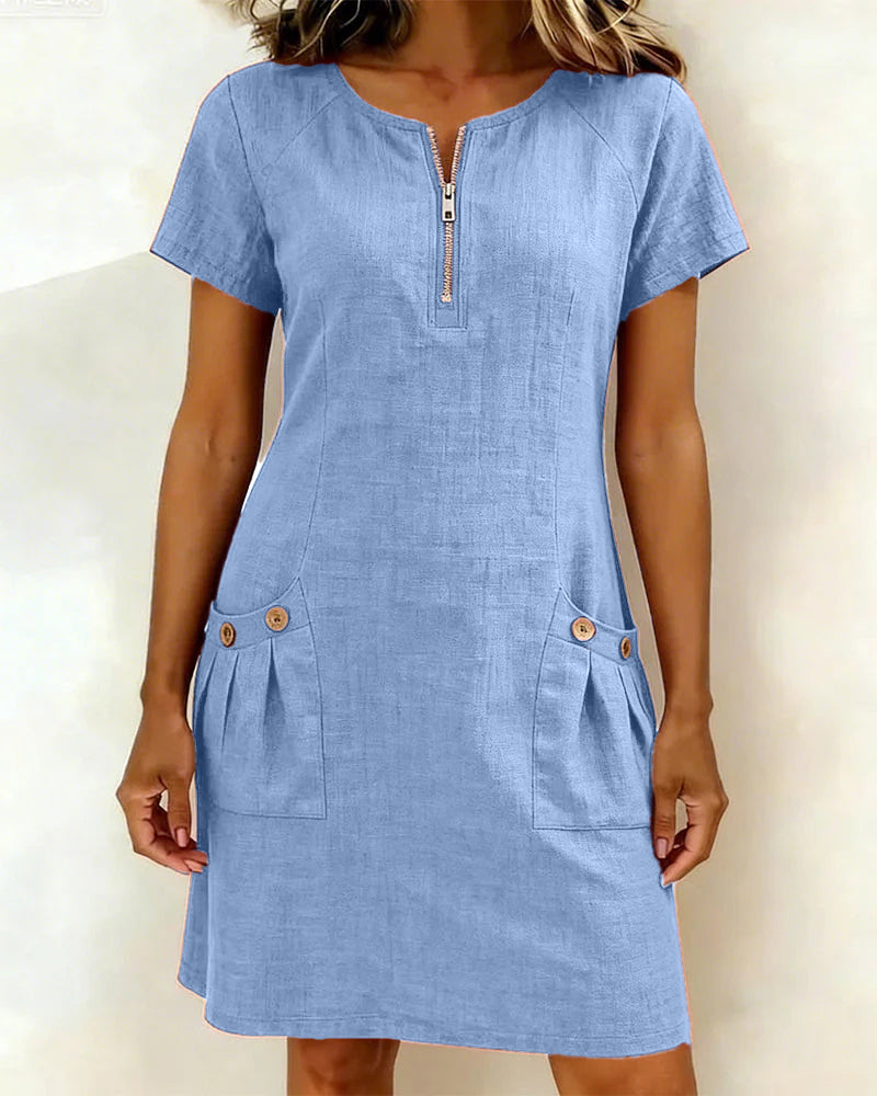 Scarlett | Cotton-Linen Dress