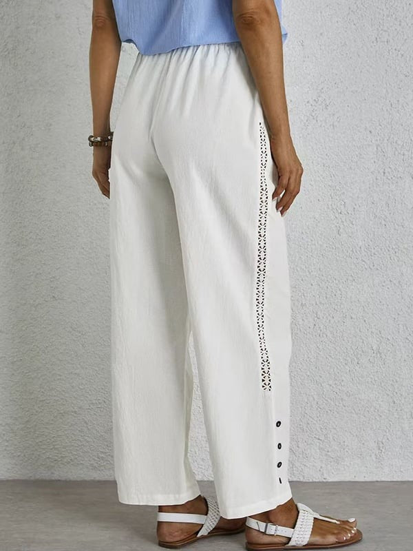 Amelia | Relaxed Button-Front Pants