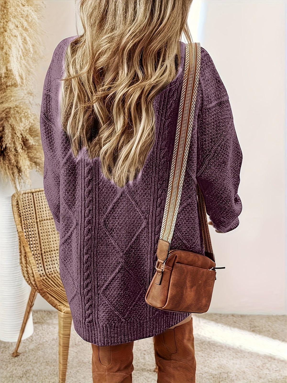 Iris | Cable-Knit Sweater Dress