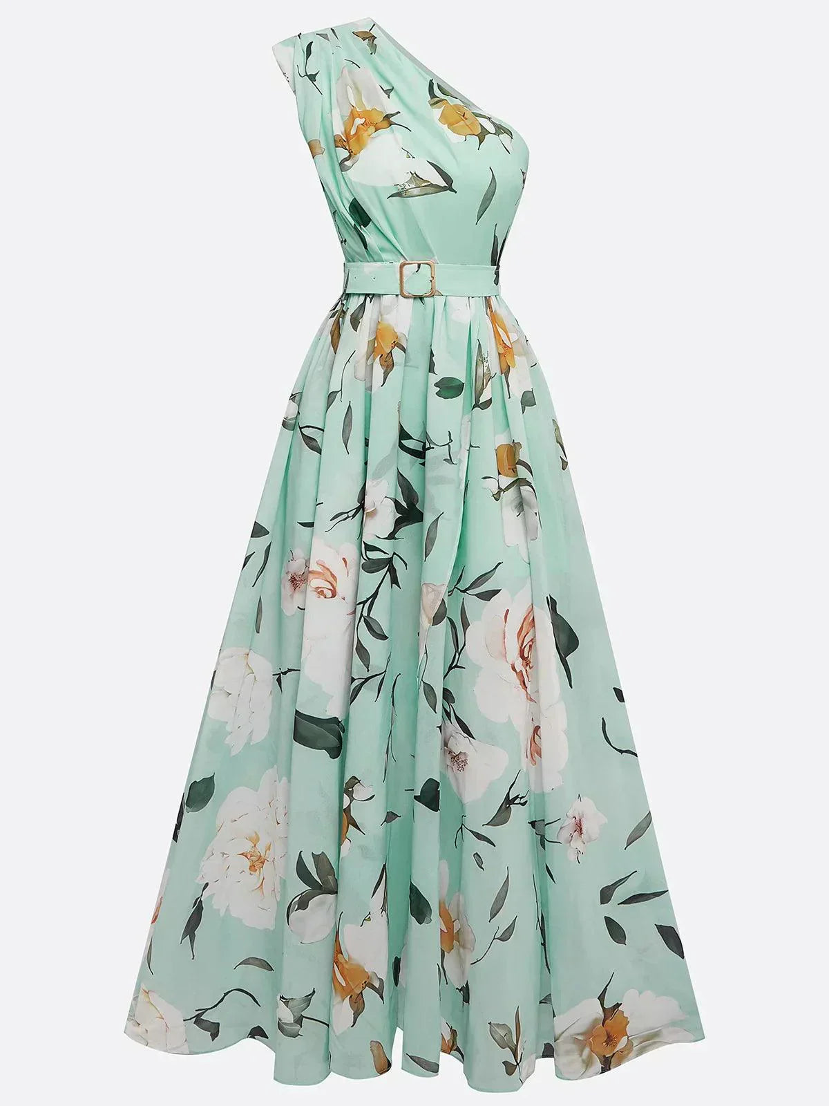 M&H | One-Shoulder Maxi Dress