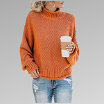 High-Neck Pullover Sweater