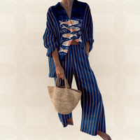 M&H | Linen-Cotton Shirt & Pants Set
