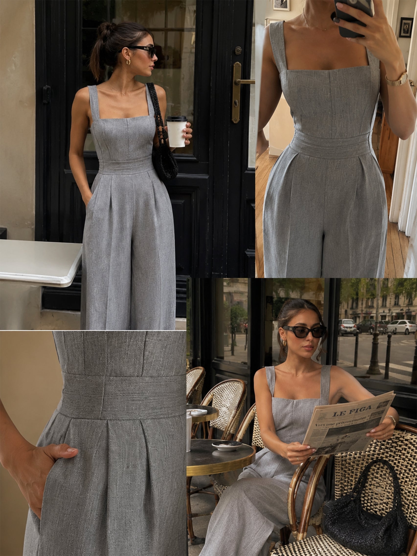 Aisha | Tailored Wide-Leg Jumpsuit