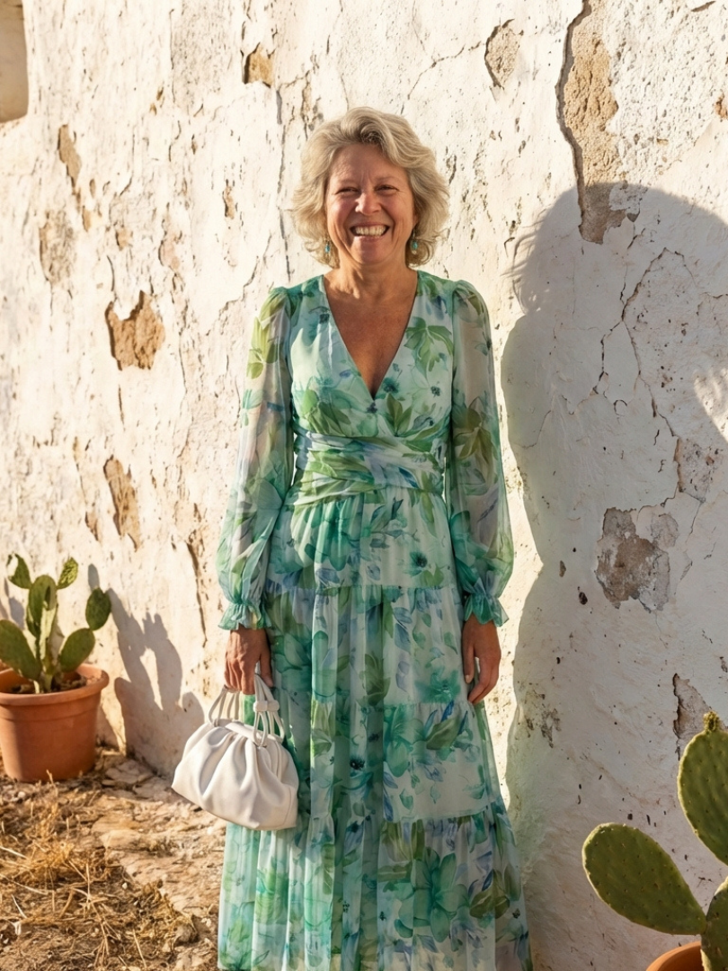 Naomi | Long-Sleeve Maxi Dress