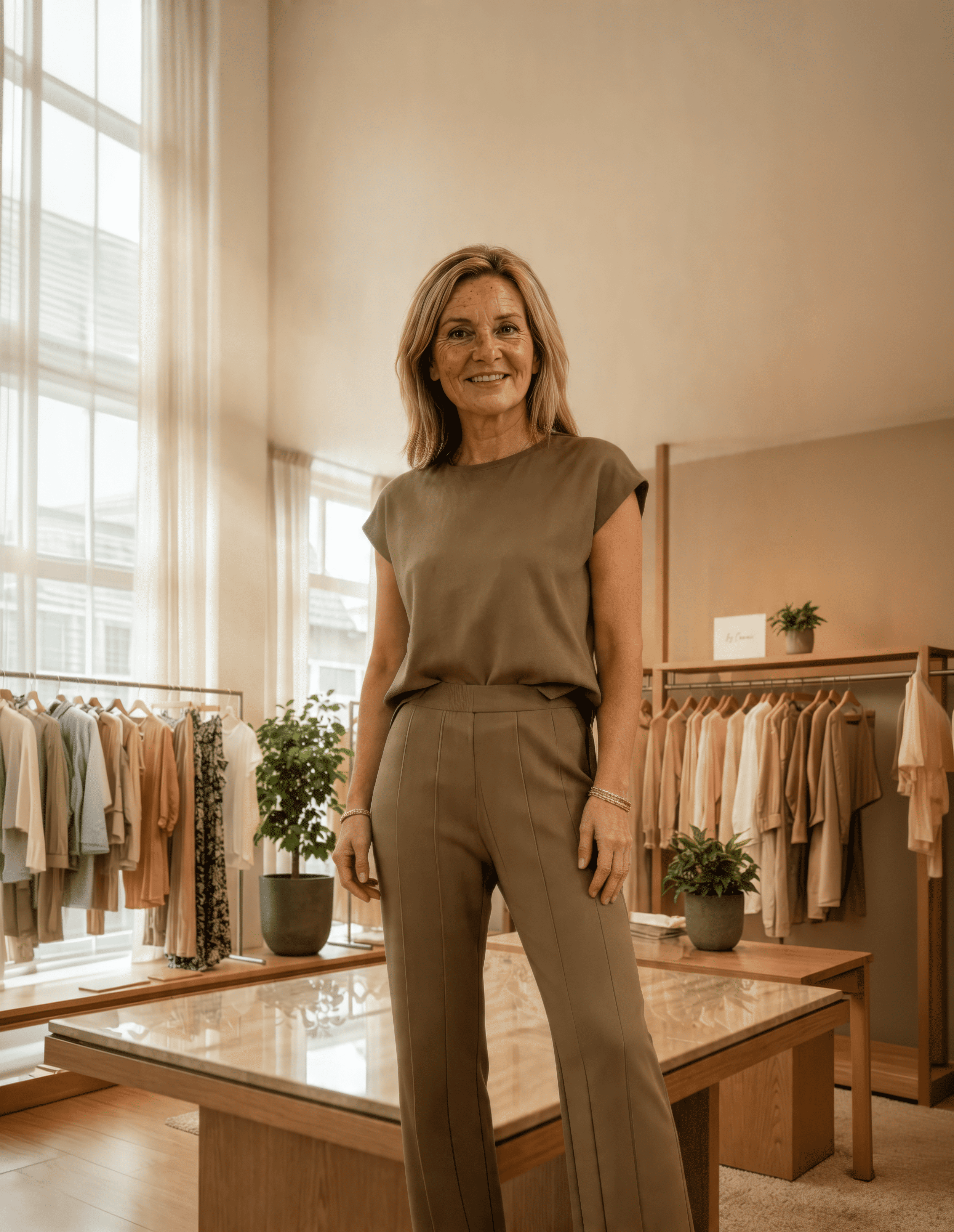 M&H | Two-Piece Set with Wide-Leg Pants