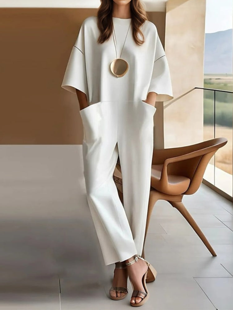 Madeline Cotton Stretchy Jumpsuit