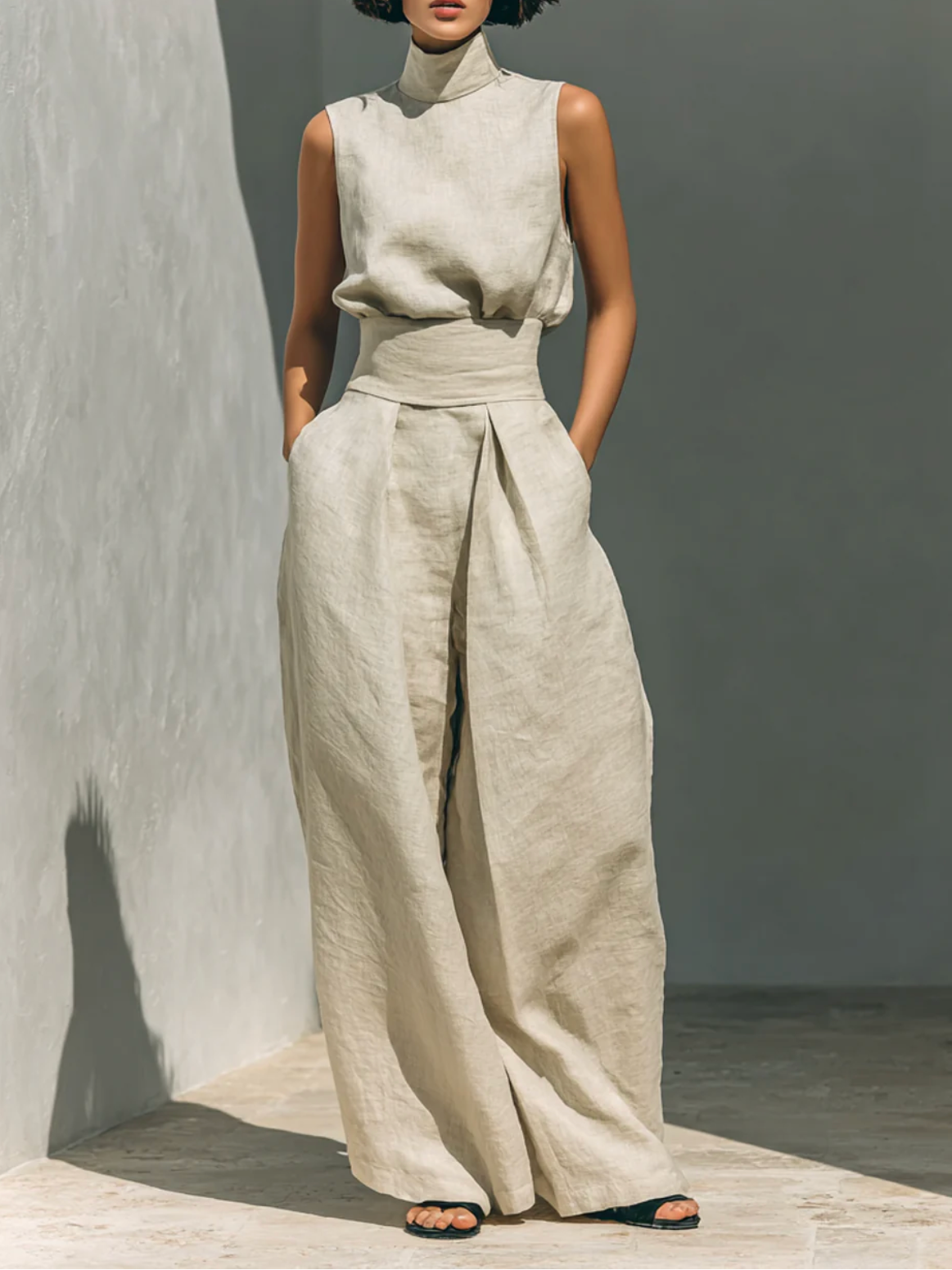Harper | Two-Piece Cotton-Linen Set
