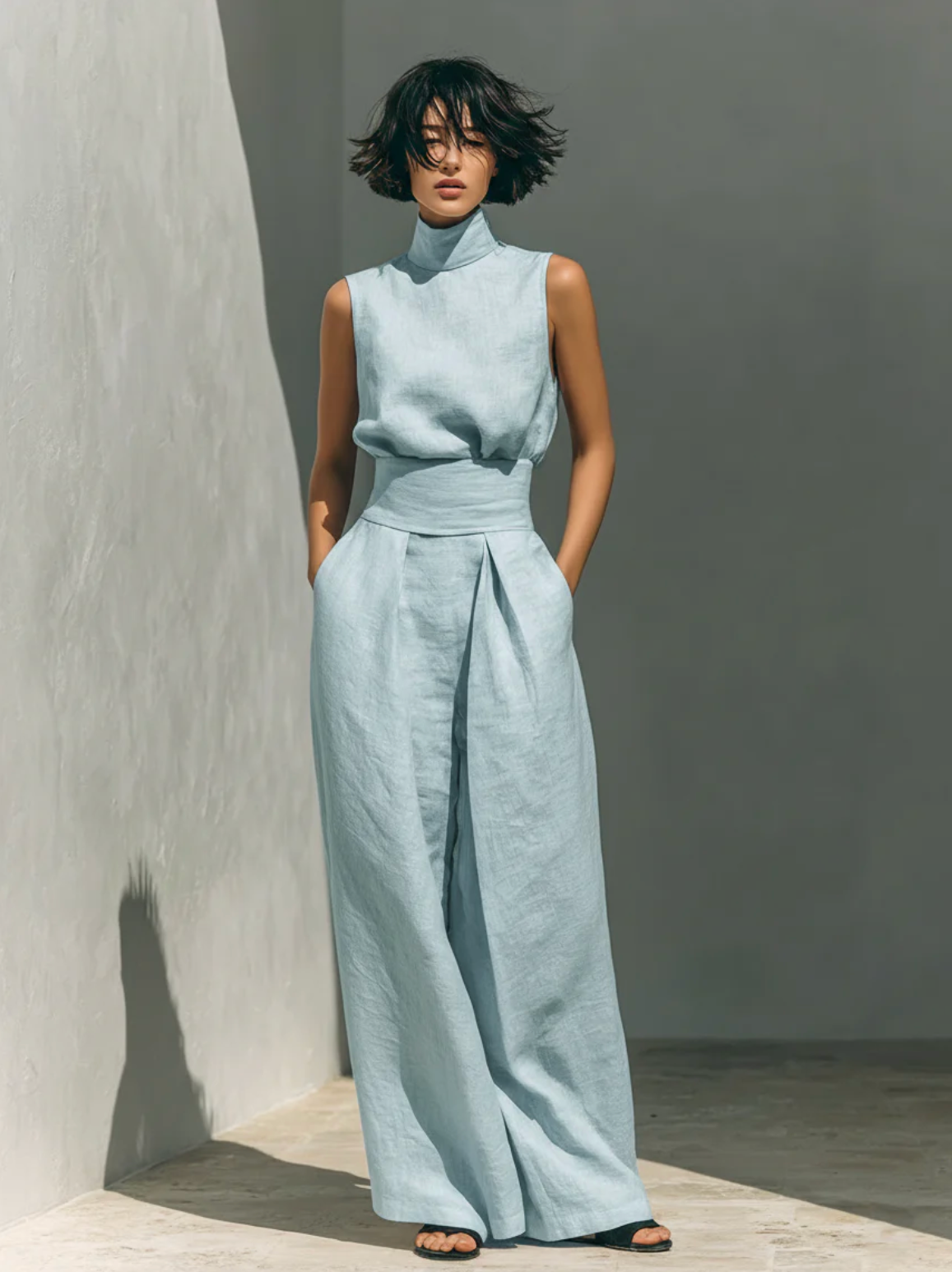Harper | Two-Piece Cotton-Linen Set