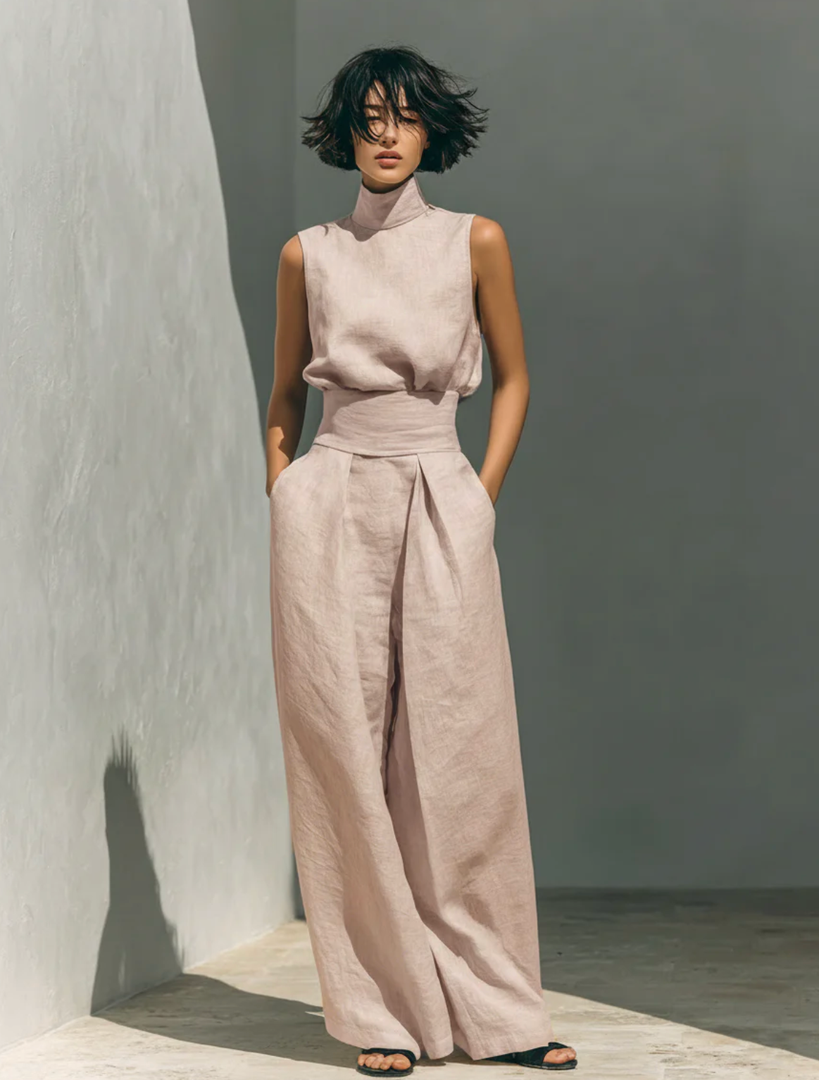 Harper | Two-Piece Cotton-Linen Set