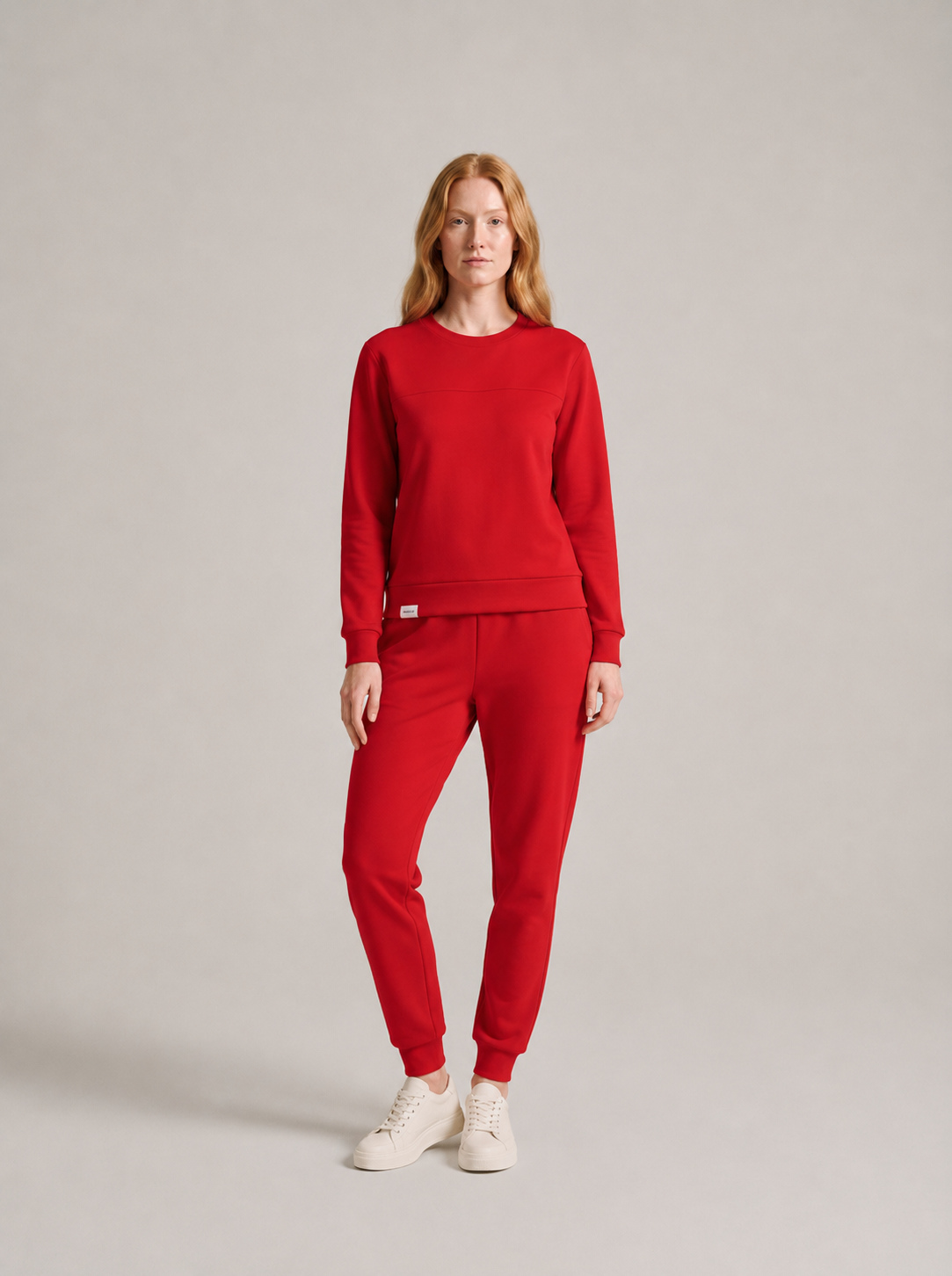 Women’s Thermal Lounge Set – Long-Sleeve Sweatshirt with Fleece-Lined Joggers for Cold-Weather Layering and Home Wear