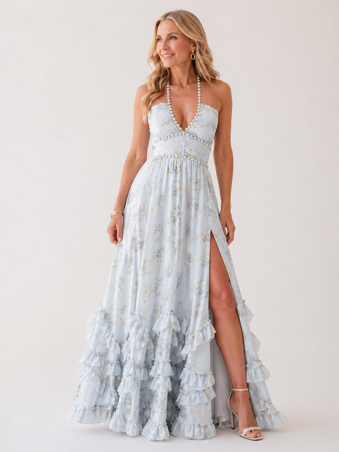 Minimalist Woven Mid-Length Dress