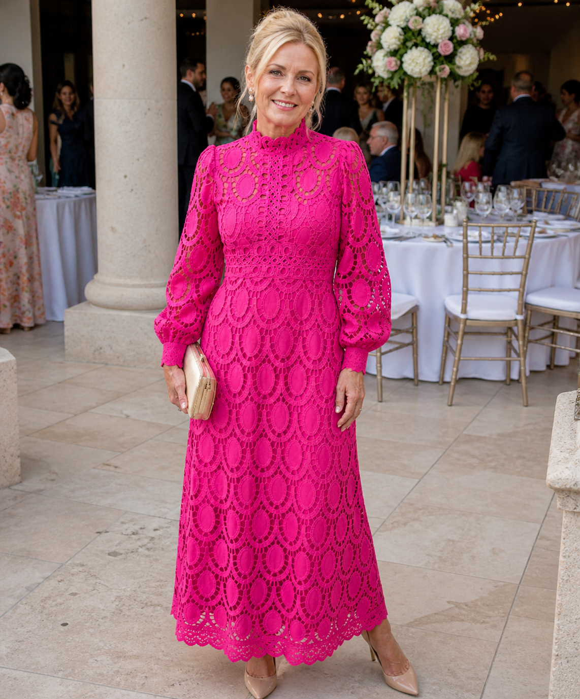 Bianca | Lace Midi Dress