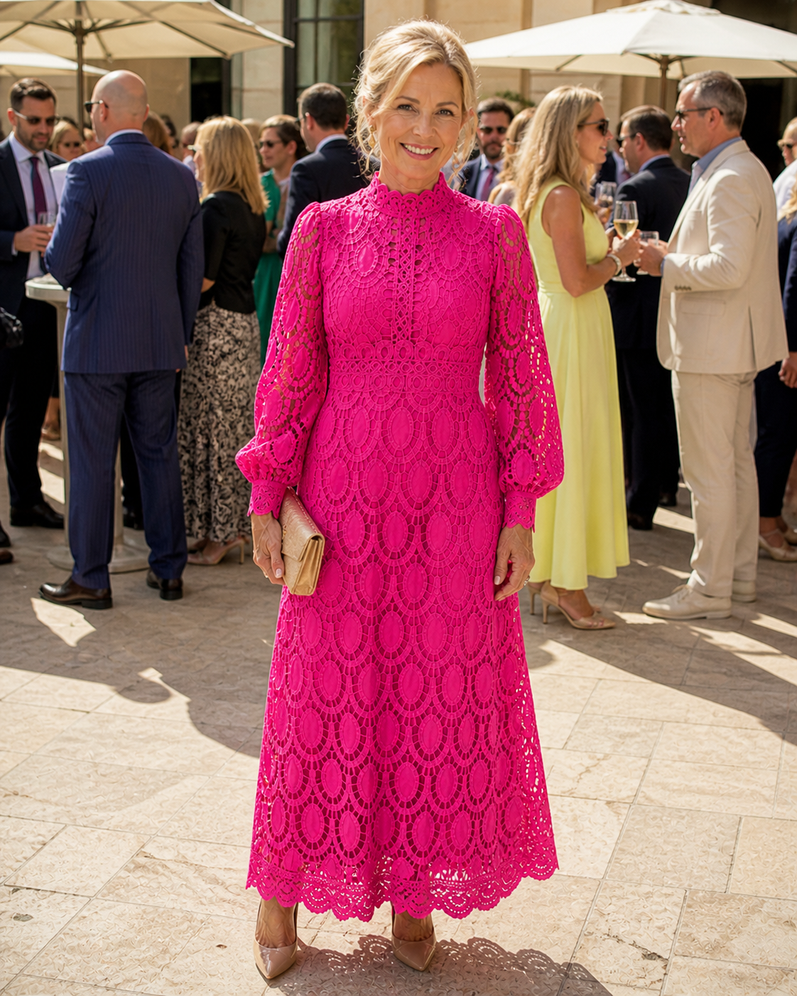Bianca | Lace Midi Dress
